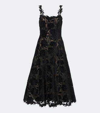Carolina Herrera Guipure lace cocktail dress