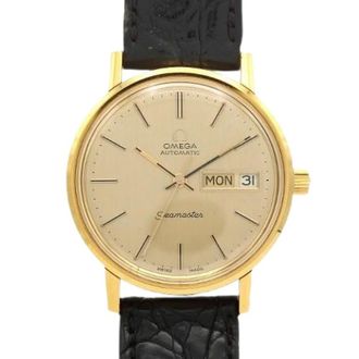 Omega Pre-owned Watches, female, Yellow, Size: ONE SIZE Pre-owned Seamaster Gold Plated Automatic
