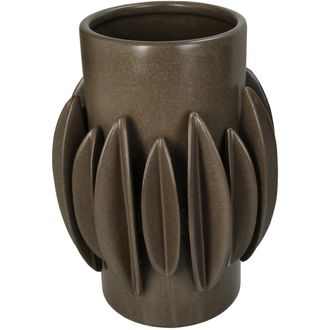 Schubiger M&ouml;bel Vase Keramik, Braun H: 27 cm