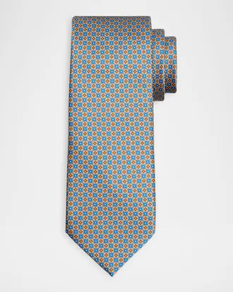 Stefano Ricci Men & apos;s Connected Medallion Silk Tie