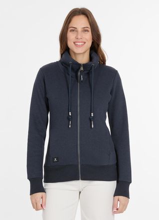 Ragwear Sweatjacke RAGWEAR RONETTE, Damen, Gr. XXL, blau (navy), Sweatware, Obermaterial: 70% Baumwolle, 30% Polyester, unifarben, figurumspielend h&uuml;ftbedecke