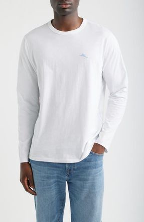 Tommy Bahama Paradise in a Bottle Long Sleeve Cotton Graphic T-Shirt in White at Nordstrom, Size Xxx-Large