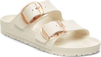 Birkenstock Womens Eva Arizona Big Buckle Sandal In Eggshell