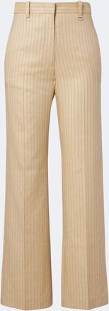 Isabel Marant Pantalones rectos Noanda en mezcla de lana a rayas