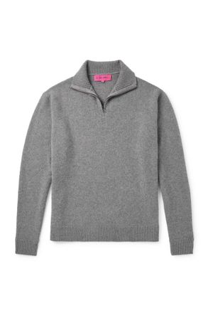 The Elder Statesman Cashmere Half-Zip Sweater