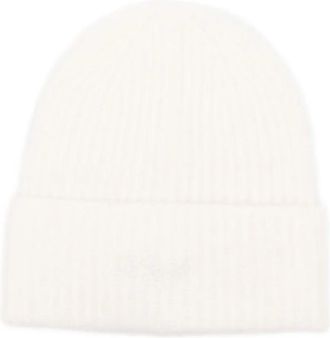 MC2 Saint Barth ribbed alpaca-wool beanie - White