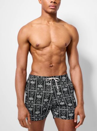 Saxx Mens Fan palm swim trunk