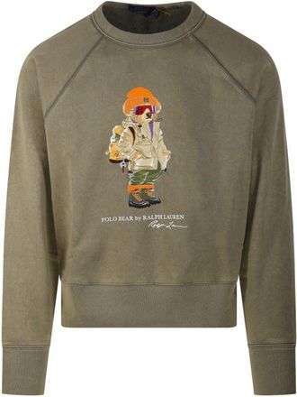 Ralph Lauren Ronde hals sweater - Heren - Sweatshirts - Groen - M - Katoen - Hoodies & sweatvesten