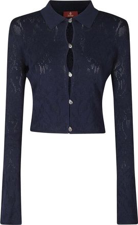 Dondup Dt498 M01068D Cardigan - - Knitwear - Donna - Blu - M