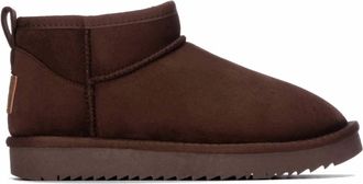 Xti Womens Comfort Suede Ankle Booties In Brown