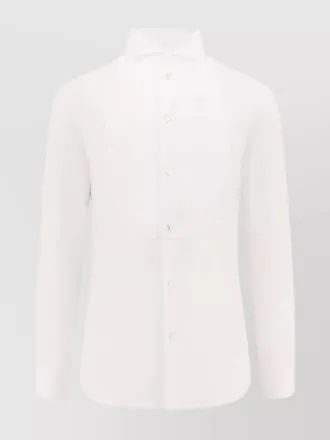 Giorgio Armani cotton shirt with plastron