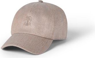 Brunello Cucinelli Baseball cap with logo in Beige at Nordstrom, Size X-Large