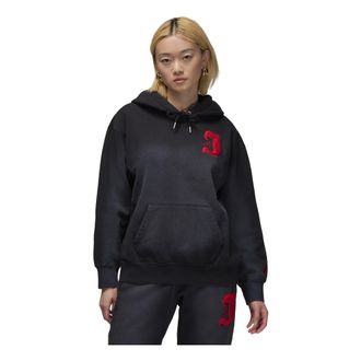 Nike Jordan (WMNS) Air Jordan Flight Fleece Satin-Lined Hoodie Asia Sizing Black FV7063-010