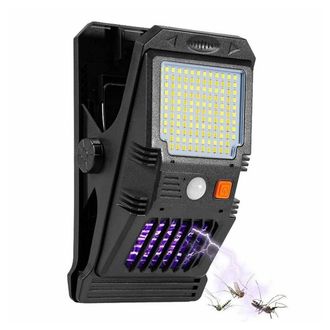 Trade Shop Trade Shop Traesio - Trade Shop - Lampada Faretto Luce Solare Da Giardino 128 Led Smd Con Zanzariera W7104-1