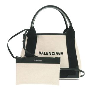 Balenciaga Pre-owned Balenciaga Canvas Navy Cabas Satchel XS Unisex NP7M8TFG4MC77KD1