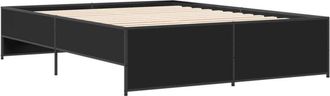 vidaXL Bed Frame without Mattress Black 160x200 cm Vidaxl