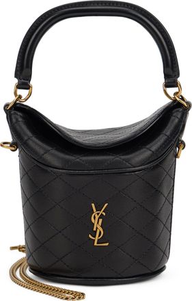 Saint Laurent Womens Bucket Bag Gaby Black