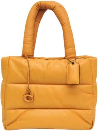 Coach Pre-owned Tote Bags, female, Yellow, Size: ONE SIZE Pre-owned Tote Bag