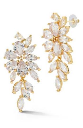 Sphera Milano Mixed Cut CZ Drop Earrings in Gold at Nordstrom Rack