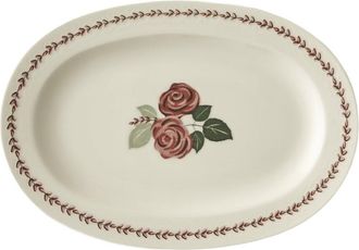 Bella Maison Set Of 2 Rose Porcelain Oval Serving Platters