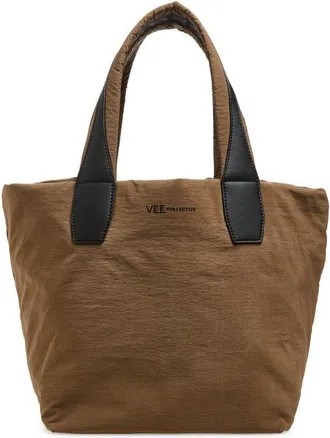 VeeCollective Small Essence Canvas Tote in Mink Trench Brown at Nordstrom