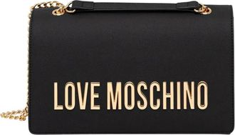 Love Moschino Logo Chain Shoulder Bag - Dames - Schoudertassen - Zwart - ONE Size - Tassen