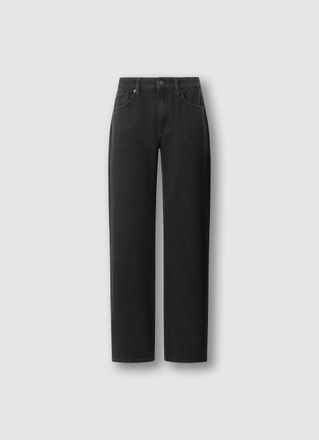 Pepe Jeans London Loose-fit-Jeans PEPE JEANS LOOSE ST JEANS LW NICKY, Damen, Gr. 25, L&auml;nge 30, dunkelblau, Denim/Jeans, Obermaterial: 100% Baumwolle, loose fit lang, Je