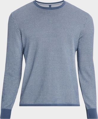Rag & Bone Mens Gregory Slim-Fit Waffle Knit Crewneck Sweater