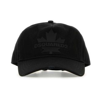 Dsquared2 Caps, male, Black, Size: ONE SIZE Classic Black Baseball Cap
