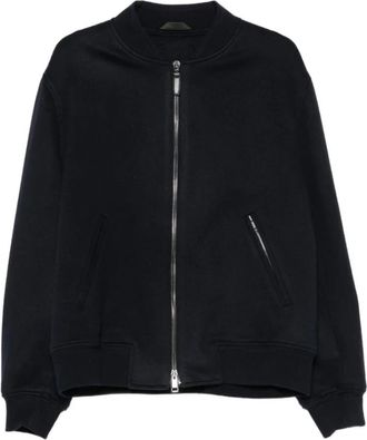 Brioni Jassen, Heren, Blauw, M, Wol, Wool Cashmere Bomber Jacket