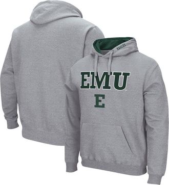 Colosseum Mens Colosseum Heathered Gray Eastern Michigan Eagles Arch & Logo 3.0 Pullover Hoodie in Heather Gray at Nordstrom, Size Small