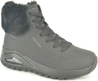 Skechers Bott. N.+ Wol air Z. - Dames - Winterlaarzen - Zwart - 37 EU - Wol - Schoenen
