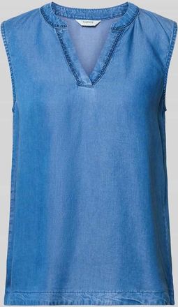 b.young B.Young Blusentop aus Lyocell Modell KOSMO in Jeansblau, Gr&ouml;&szlig;e 34