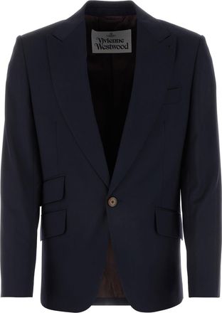 【関税&送料込】Vivienne Westwood Single-Breasted Blazer Vivienne Westwood Checked single-breasted Blazer | Blue