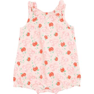 Disney Minnie Mouse Sleeveless Bubble Romper in Pink at Nordstrom, Size Newborn