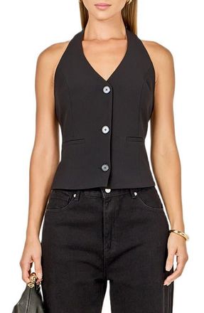 endless rose Halter Vest in Black at Nordstrom, Size X-Small