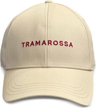 Sartoria Tramarossa Honkbalpet met geborduurd logo - Beige