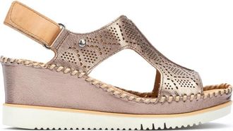 Pikolinos Aguadulce Wedge Sandal - Dames - Sleehakken - Bruin - 40 EU - Leer - Schoenen