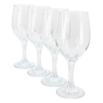 Gibson Home Belinni 4 Piece 14.2 Ounce Classic Wine Glass Set in Clear at Nordstrom