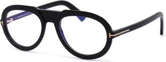 Tom Ford FT5756-B 001 Shiny Black Blue Light Block 53mm