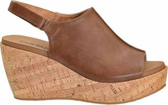 Corkys Footwear Womens Weekend Plans Wedge Sandal In Brown