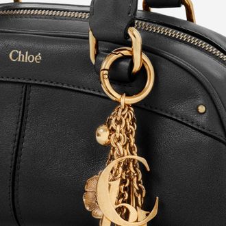 Chlo&eacute; Womens Small Bowling Bag Soft Leather Black Handbags Hand