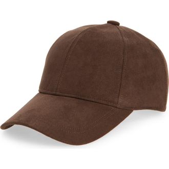 Nordstrom Faux Suede Baseball in Brown at Nordstrom