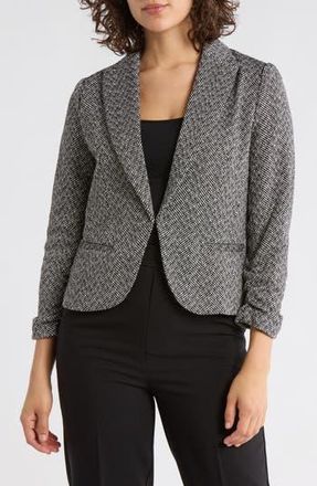 Amanda + Chelsea Herringbone Blazer in Black/White at Nordstrom Rack, Size X-Small