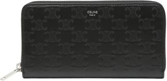 Celine Black Leather Long Wallet (Bi-Fold) (Pre-Owned)