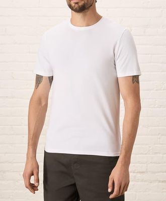 Pact Luxe Essential Slim Fit Crewneck Tee Made With Organic Cotton in White at Nordstrom, Size Xx-Large