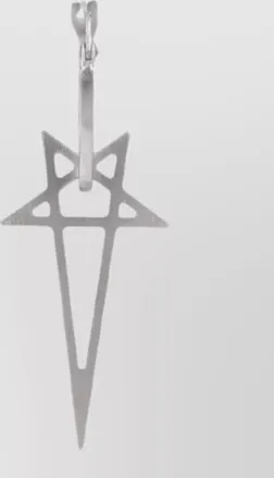 Rick Owens brass pentagram earring