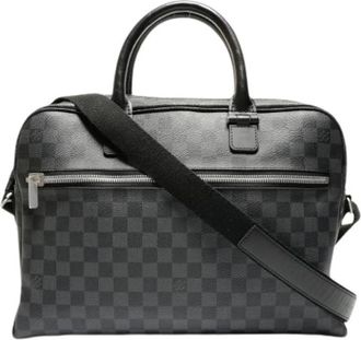 Louis Vuitton Pre-owned Handbags, female, Black, Size: ONE SIZE Pre-owned Vintage Damier Graphite Shoulder Bag
