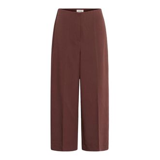 Soaked In Luxury Pantalones anchos - Trousers - Mujer - Marr&oacute;n - 2XL