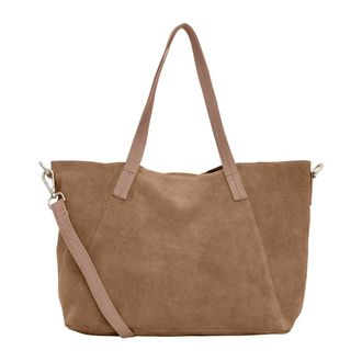BTF-CPH Btfcph - Suede Mini Shopper - Dames - Tassen - Bruin - Maat: ONE Size Su&egrave;de